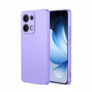 Funda De Silicona Oppo Reno13 Lila Con Protector De Cámara