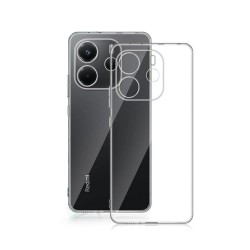 Funda De Gel De Silicona Xiaomi Redmi Note 14 Transparente Con Protector De Cámara