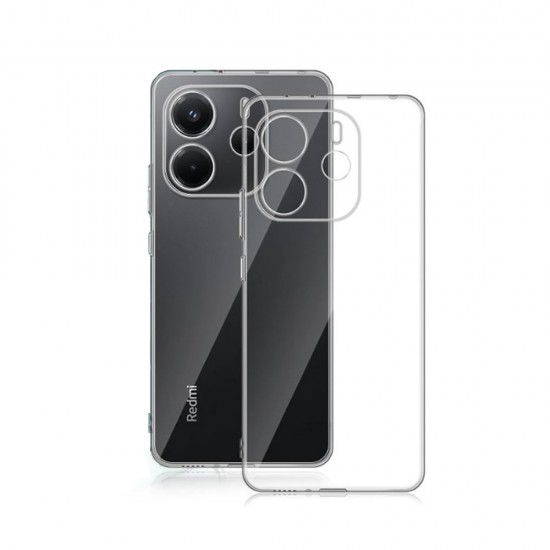 Capa Silicone Gel Xiaomi Redmi Note 14 Transparente Com Protetor De Câmera Capa Silicone Gel Xiaomi Redmi Note 14 Transparente Com Protetor De Câmera