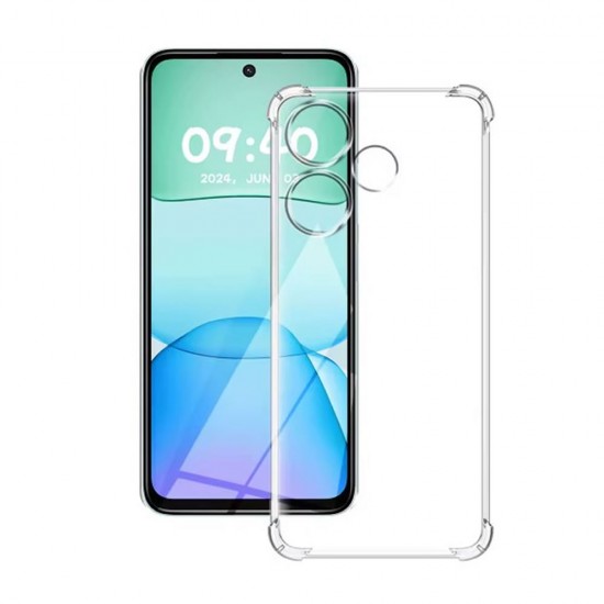 Capa Silicone Anti-Choque Xiaomi Redmi 13c 5g/Poco M6 5g Transparente Com Protetor De Câmera