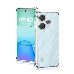 Capa Silicone Anti-Choque Xiaomi Redmi 13c 5g/Poco M6 5g Transparente Com Protetor De Câmera