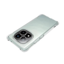 Xiaomi Redmi Note 14 Pro/Redmi Note 14 Pro Plus Transparent Anti-shock Silicone Case With Camera Protector