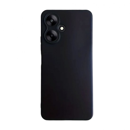 Capa Silicone Gel Xiaomi Redmi 13c 5g/Poco M6 Preto Com Protetor De Câmera