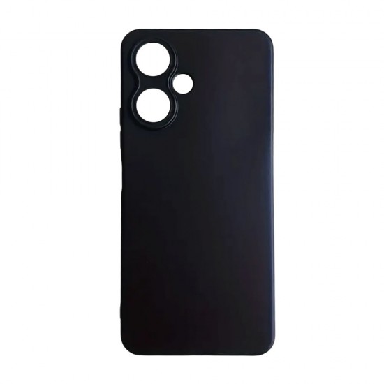 Capa Silicone Gel Xiaomi Redmi 13c 5g/Poco M6 Preto Com Protetor De Câmera