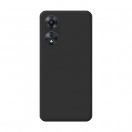 Funda De Gel De Silicona Oppo A78 4G Negra Con Protector De Cámara