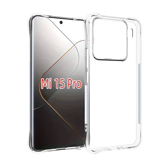 Capa Silicone Dura Anti-Choque Xiaomi 15 Pro Transparente