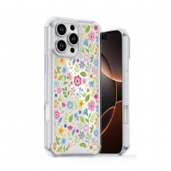 Capa Silicone Anti-Choque Xiaomi Redmi 14c Transparente Flor D2