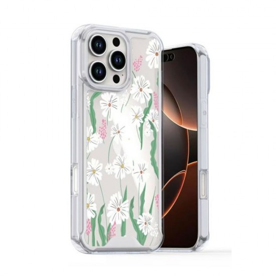 Capa Silicone Anti-Choque Xiaomi Redmi 14c Transparente Flor D4 Capa Silicone Anti-Choque Xiaomi Redmi 14c Transparente Flor D4