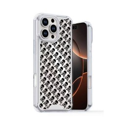 Xiaomi Redmi 14C Transparent Skulls Anti-Shock Hard Silicone Case