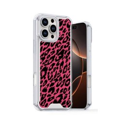 Xiaomi Redmi 14C Pink Leopard Hard Anti-Shock Silicone Case