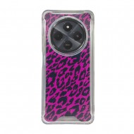 Capa Silicone Dura Anti-Choque Xiaomi Redmi 14c Rosa Leopardo