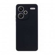 Capa Silicone Gel Xiaomi Redmi Note 13 Pro Plus Preto Com Protetor De Câmera 3d