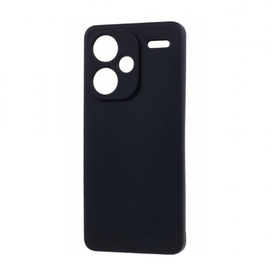 Capa Silicone Gel Xiaomi Redmi Note 13 Pro Plus Preto Com Protetor De Câmera 3d