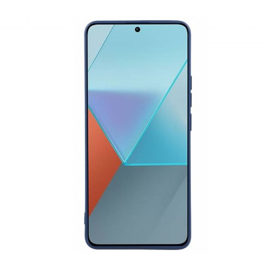 Capa Silicone Gel Xiaomi Redmi Note 13 Pro Plus Azul Com Protetor De Câmera 3d