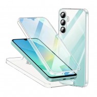 Funda De Silicona Dura 360° Samsung Galaxy A36 Transparente