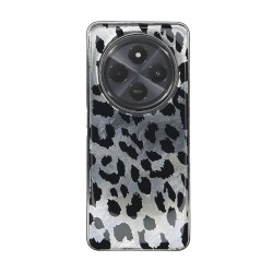 Capa Silicone Tpu Xiaomi Redmi 14c Cinza Leopardo Metalizada