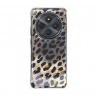 Funda De Silicona TPU Xiaomi Redmi 14C Amarillo Leopardo Metalizada