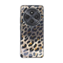 Funda De Silicona TPU Xiaomi Redmi 14C Amarillo Leopardo Metalizada