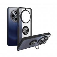 Funda De Silicona TPU Con Anillo De Dedo Magnético Xiaomi Redmi 14C Negro