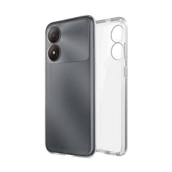 Capa Silicone Gel Zte Blade A34 Transparente Com Protetor De Câmera