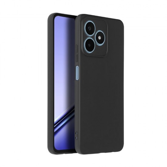 Capa Silicone Realme Note 50 Preto Com Protetor De Câmera Robusta