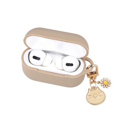 Funda De Silicona Para Caja De Airpod 4 Caramelo Con Colgantes