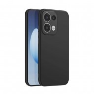 Funda De Silicona Oppo Reno13 Pro Negro Con Protector De Cámara