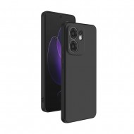 Funda De Silicona Oppo Reno13 F Negro Con Protector De Cámara