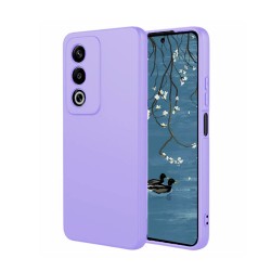 Capa Silicone Oppo A80 Lilás Com Protetor De Câmera