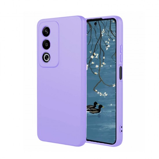Capa Silicone Oppo A80 Lilás Com Protetor De Câmera Capa Silicone Oppo A80 Lilás Com Protetor De Câmera