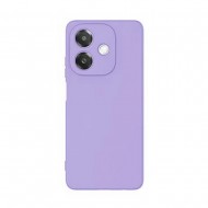 Funda De Gel De Silicona Oppo A40 Lila Con Protector De Cámara
