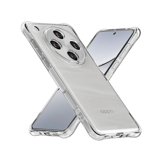 Capa Silicone Dura Anti-Choque Oppo Find X8 Pro 5g Transparente Capa Silicone Dura Anti-Choque Oppo Find X8 Pro 5g Transparente