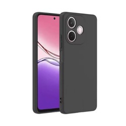 Capa Silicone Gel Oppo A5 Pro Preto Com Protetor De Câmera