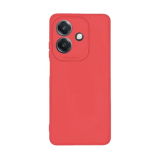 Capa Silicone Gel Oppo A40 Vermelho Com Protetor De Câmera 3d