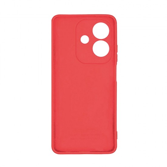 Oppo A40 Red Silicone Gel Case With 3D Camera Protector