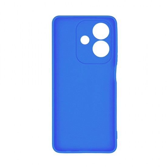 Oppo A40 Blue Silicone Gel Case With 3D Camera Protector