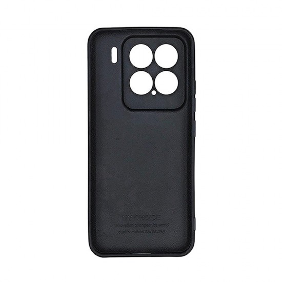 Capa Silicone Gel Xiaomi 15 Preto Com Protetor De Câmera 3d