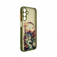 Samsung Galaxy A15 Mountain Green Silicone Case With Camera Protector