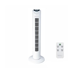 Melchioni Family 2413TOW White 45W Tower Fan With Remote Control