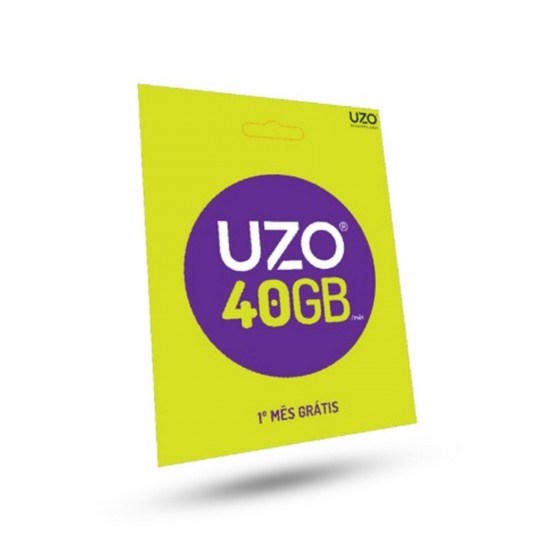 Cartão Sim Uzo 40gb 1 Mês Grátis