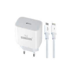 Carregador 220v New Science Sld-T11 Branco 20w-25w 5.0a Tipo C Para Iphone