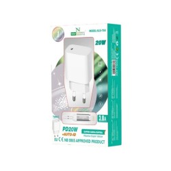Carregador 240v New Science Sld-T50 Branco 20w 3.4a Usb Para Iphone