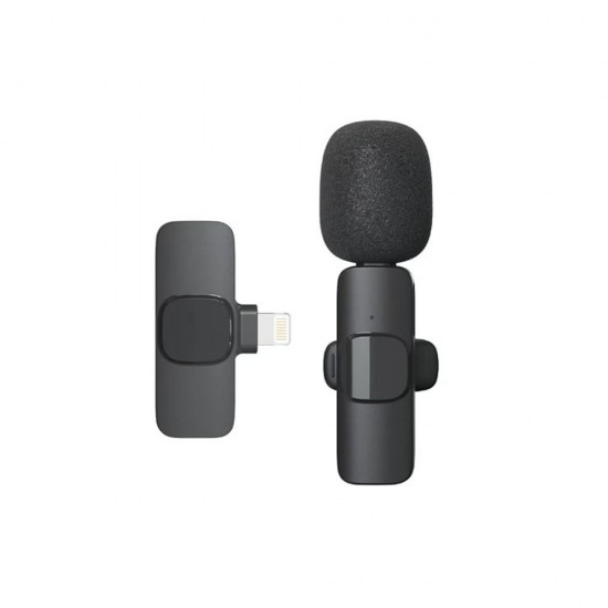 Microfone New Science Ws-01 Preto Wireless Lightning Microfone New Science Ws-01 Preto Wireless Lightning