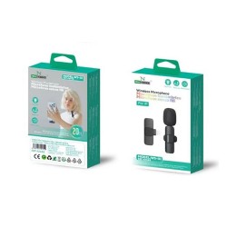 Microfone New Science Ws-01 Preto Wireless Lightning