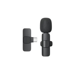 Microfone New Science Ws-01 Preto Wireless Para Tipo C