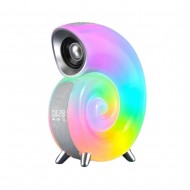 New Science K25 White Mini Bluetooth Speaker LED Lamp Music Conch