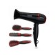 Secador De Cabelo Techwood Tco-6075 Preto 2200w Com 3 Escovas Secador De Cabelo Techwood Tco-6075 Preto 2200w Com 3 Escovas