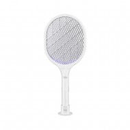 Raquete Mata Moscas Elétrica Teesa Tsa0212 Branco Recarregável