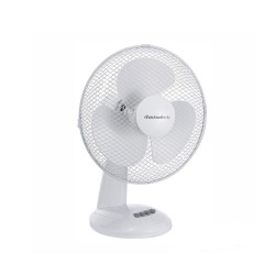 Ventoinha De Mesa Melchioni Family 2403t30 Branco 30w Ø30cm 3 Velocidades