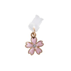 Pingente Flor/Coração Rosa Lightning